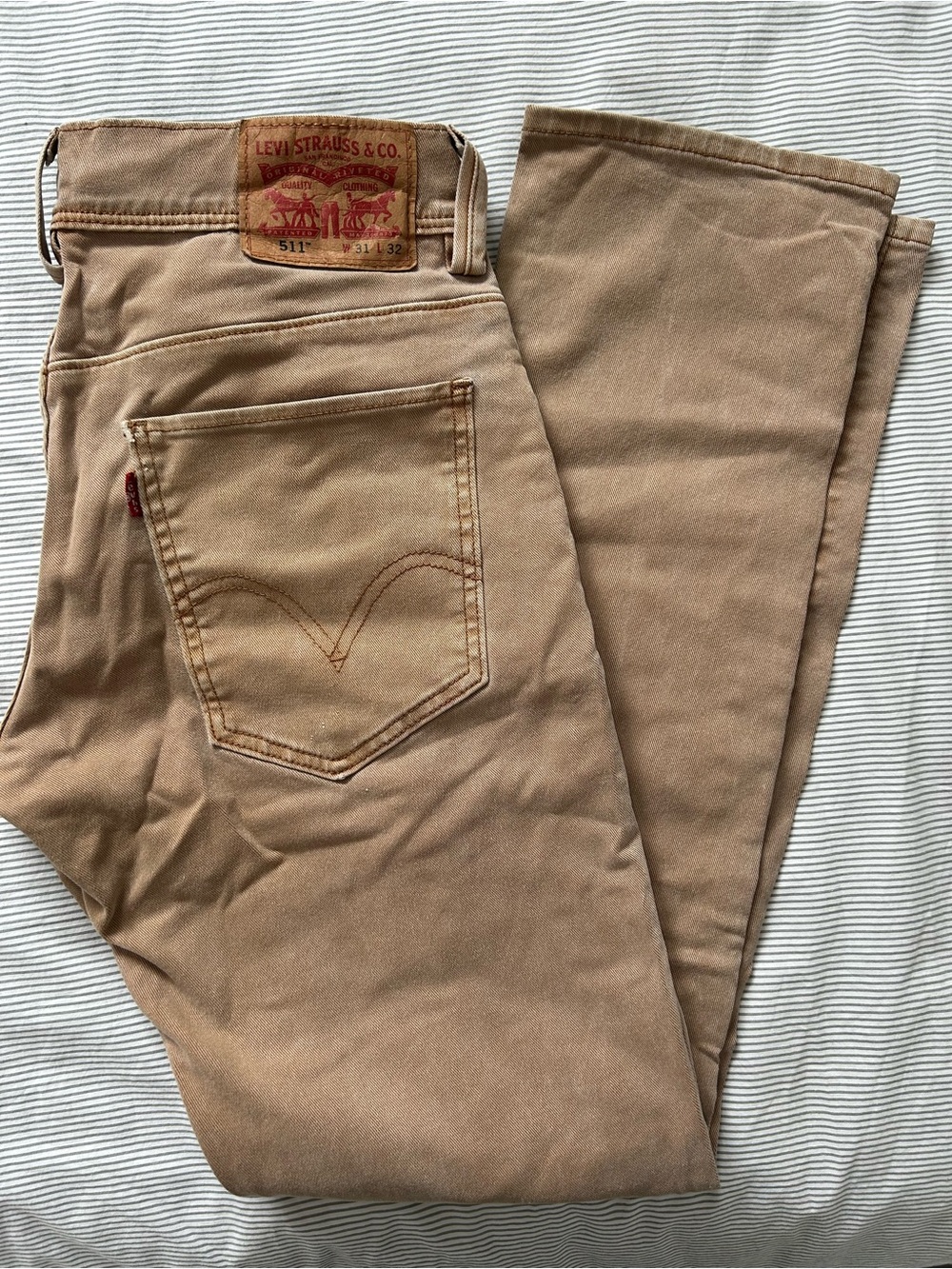 Levi's Men's Straight Jeans in Light Brown